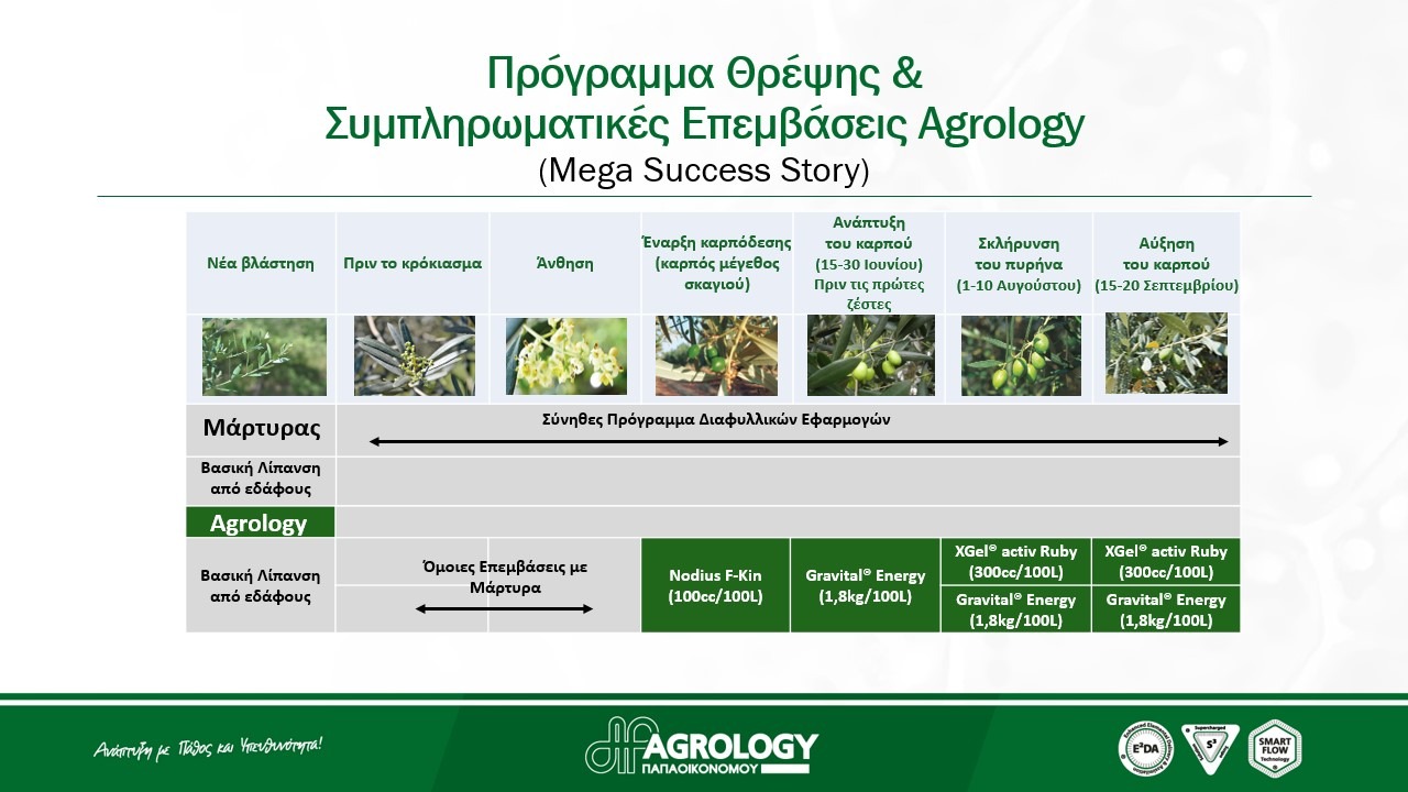 Πρόγραμμα Λειτουργικής Θρέψης Καλλιεργειών® - Αύξηση Παραγωγής Ελαιολάδου